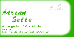 adrian selle business card